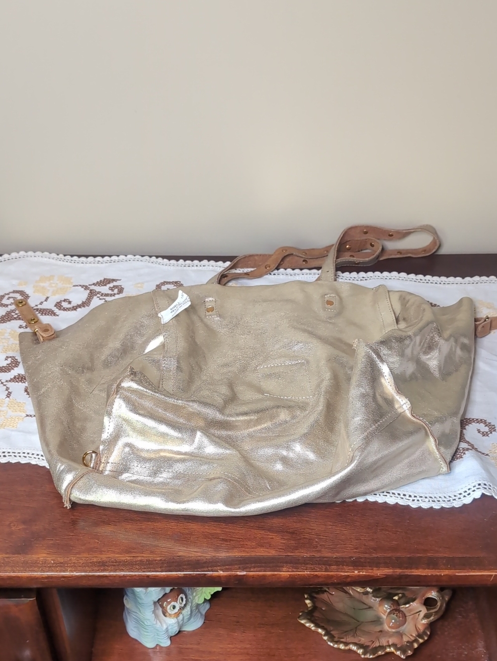 Large Haute Hippie All Leather Tote Bag - Picture 7 of 10